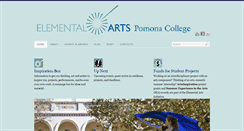 Desktop Screenshot of elementalarts.pomona.edu