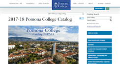 Desktop Screenshot of catalog.pomona.edu