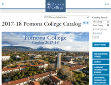 Tablet Screenshot of catalog.pomona.edu
